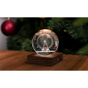 Stolná lampička s 3D laserovaným motívom, viac variantov - Gingko Motiv: ruské kolo