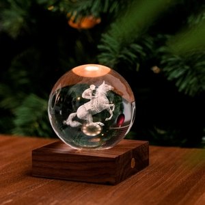 Stolná lampička s 3D laserovaným motívom, viac variantov - Gingko Motiv: kůň