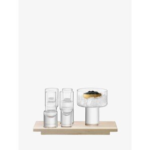 Servírovacia sada Vodka d. 27 cm, číra/popol - LSA international