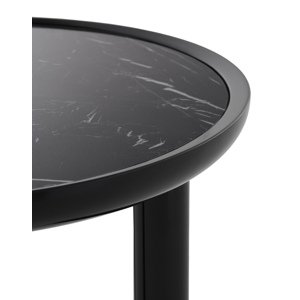Odkladací stolík K-TOP Ø 60, viac variantov - Kartell Farba: Černá Marquina / Černá