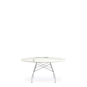 Jedálenský stôl GLOSSY XXL, viac variantov - Kartell Farba: Bílá / Chrom