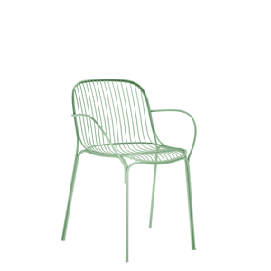 Stolička s opierkami Hiray, viac variantov - Kartell Farba: Šedozelená