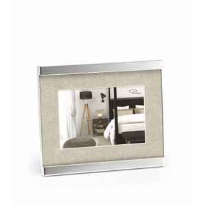 Fotorámik Home, 10 x 15 cm, nikel, látka - Philippi