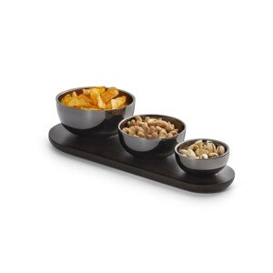 Misky Trio s drevenou táckou - Philippi