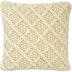 Obliečka na vankúš Leeds 45x45 štvorcová, krémová - Sander