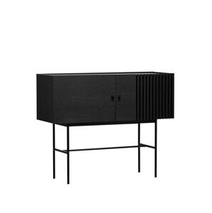 Komoda "Array", 120 x 97 cm, 2 varianty - Woud Varianta: dub, čierny