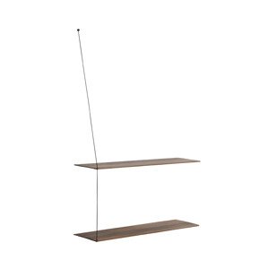 Polica "Stedge", 80 x 22 cm, 4 varianty - Woud Varianta: tmavý dub