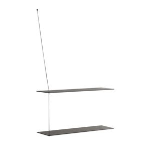 Polica "Stedge", 80 x 22 cm, 4 varianty - Woud Varianta: čierny dub