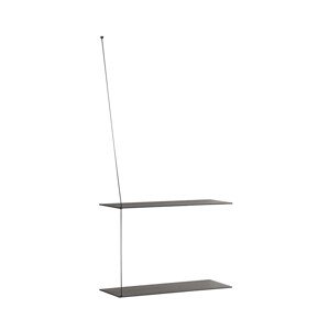 Polica "Stedge", 60 x 22 cm, 4 varianty - Woud Varianta: čierny dub