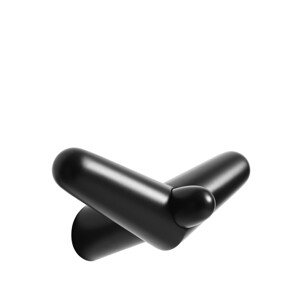 Nástěnný vešiak "Tail Wing", stredný, 2 varianty - Woud Varianta: čierna breza