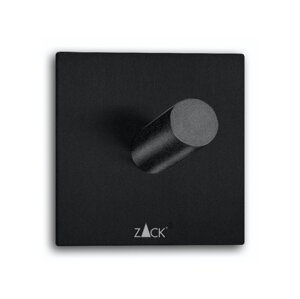 DUPLO háčik na uteráky, hranatý, čierny - ZACK