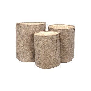 Kôš na bielizeň Autronic 3ks LK9581-BROWN