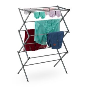 Skladací stojan na oblečenie RD50240, strieborná