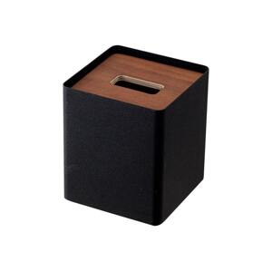 Zásobník na kozmetické obrúsky Yamazaki Rin 5179, čierna