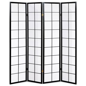 Paraván so 4 dielmi Autronic EF-E804 BK