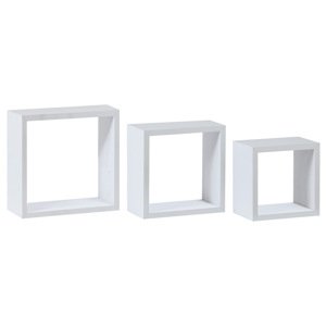 Nástenná polica 3ks Autronic P-012 WT2