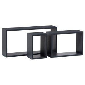 Nástenná polica 3ks Autronic P-009 GREY2