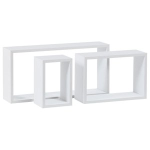 Nástenná polica 3ks Autronic P-009 WT2