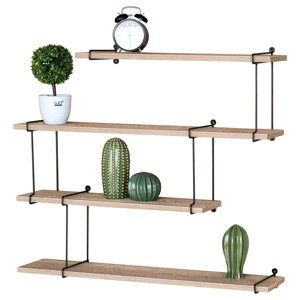 Nástenná polica 4ks Autronic P-065 OAK