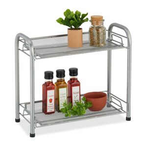 Stojan na korenie s 2 policami RD47536, strieborná