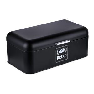 Retro chlebník s vekom a rukoväťou XL RD51591, čierna