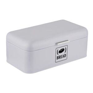 Retro chlebník s vekom a rukoväťou XL RD51591, sivá