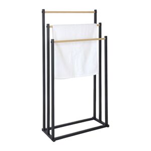 Stojan na uteráky s 3 tyčami RD50730, čierna