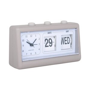 Preklápací budík s dátumom KA5941GY, 19cm