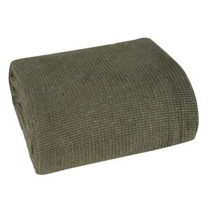 Deka AMBER s vafľovou štruktúrou olivová 180x220
