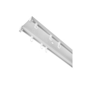 Stropná hliníková koľajnica 2-drážková s príslušenstvom 2.DR-150 2-drážková