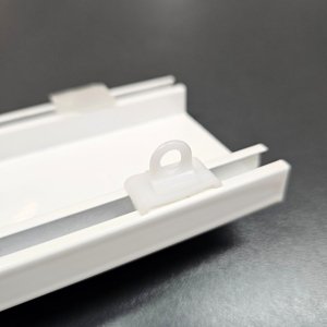 Brzda - biela hliníková koľajnica biela