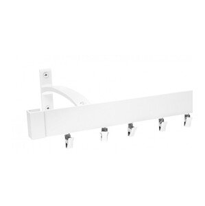 Hiníková garniža LUXOR Biela so štipcami 160 Stropný držiak