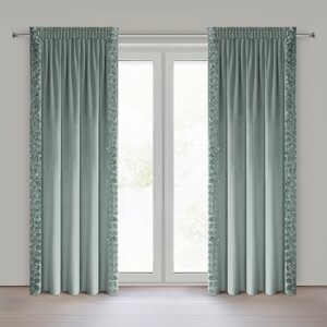 Záves ROSES na páske 140x270cm mätový 140x270