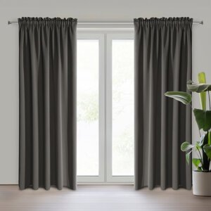 Záves BLACKOUT na páske 132x270cm grafitový 135x270