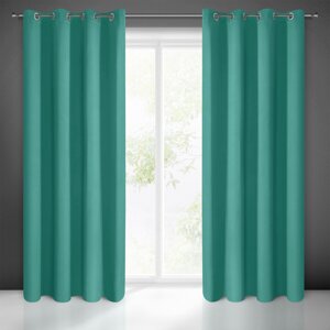 Záves BLACKOUT na krúžkoch 132x250cm tyrkysový 135x250