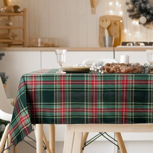 Vianočný obrus AURORA červený/zelený 140x180