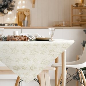 Vianočný obrus WINTER 85x85cm krémový/zlatý 85x85