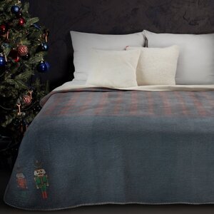 Vianočný prehoz PETER 200x220cm granátový/bordový 200x220
