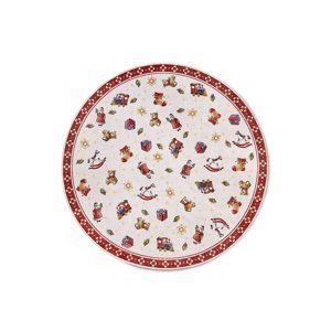 Kruhový kusový koberec Villeroy & Boch Toy´s Delight 106192 Red Multicolour, bez vlasu Ø 150