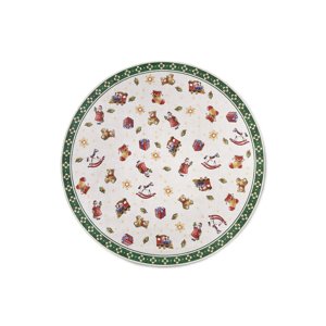 Kruhový kusový koberec Villeroy & Boch Toy´s Delight 106193 Green Multicolour, bez vlasu Ø 150