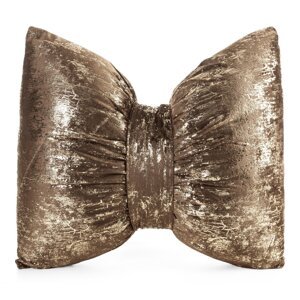 Vianočný vankúš KOKARDA 45x55 cm hnedý/zlatý 45x55