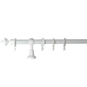 Drevená garniža STANDARD biela - jednotyčová 150