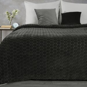 Deka z mikroflanelu ZOE 150x200cm grafitová 150x200