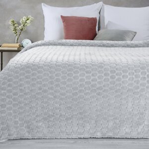 Deka z mikroflanelu ZOE 150x200cm strieborná 150x200