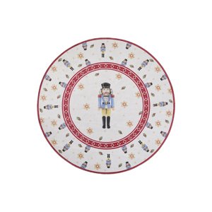 Kruhový kusový koberec Villeroy & Boch Toy´s Delight Limited Edition 106274 Cream Red, bez vlasu Ø 160