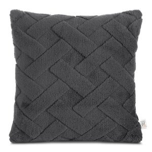 Obliečka na vankúš CARO 45x45cm oceľová 45x45