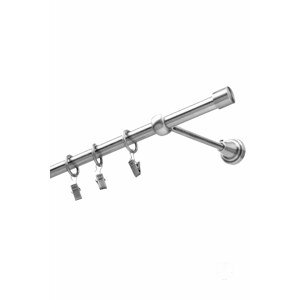 Kovová garniža PULLO Nikel 160 1 tyč + jednonosníky