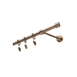 Kovová garniža PULLO Zlatý Antik 160 1 tyč + jednonosníky