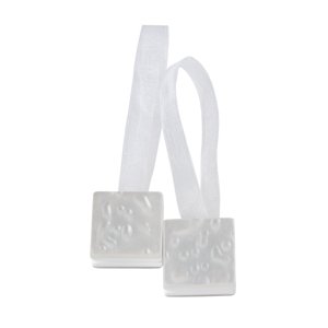 Dekoračný magnet biela kocka biela