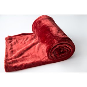 Deka z mikrovlákna SLEEP WELL® 150x200cm tehlová 150x200